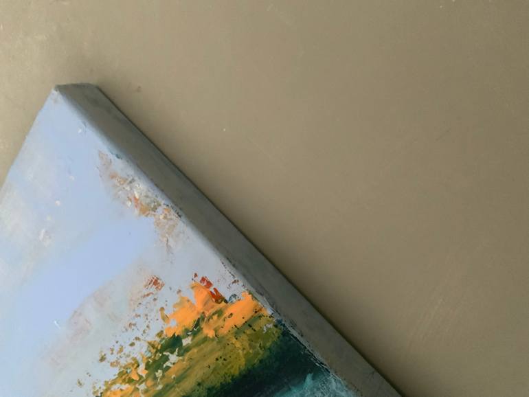 Original Abstract Landscape Painting by Hennie Van De Lande