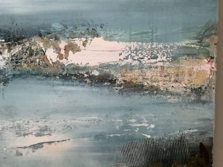 Original Abstract Landscape Painting by Hennie van de Lande