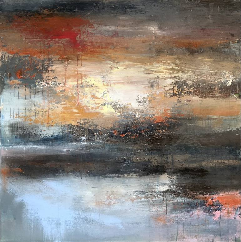 The sun breaks through Painting by Hennie van de Lande | Saatchi Art