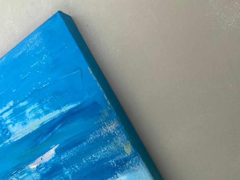 Original Abstract Landscape Painting by Hennie Van De Lande