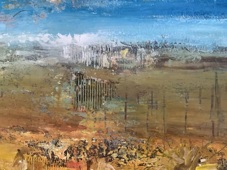 Original Abstract Landscape Painting by Hennie van de Lande