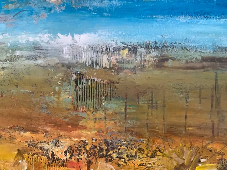 Original Abstract Landscape Painting by Hennie Van De Lande