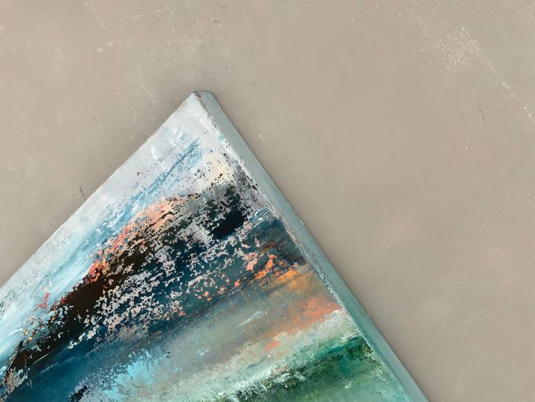 Original Abstract Landscape Painting by Hennie Van De Lande