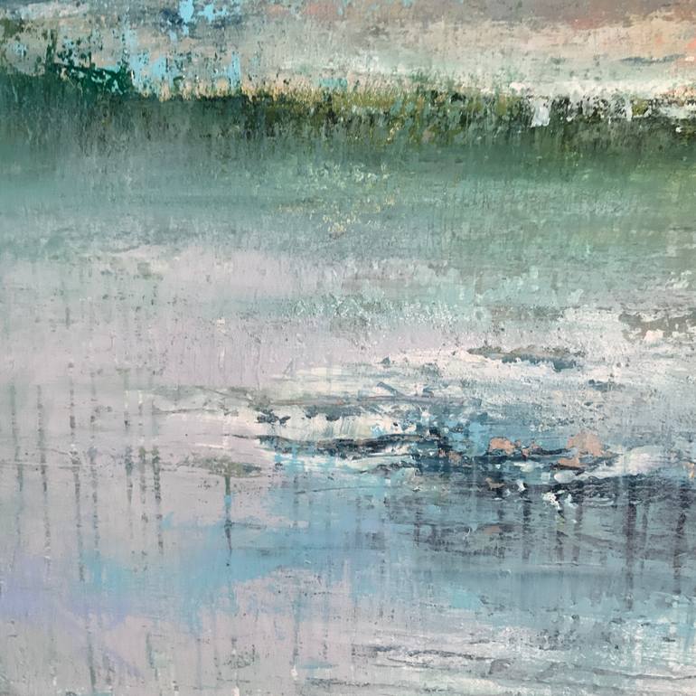 Original Abstract Landscape Painting by Hennie Van De Lande