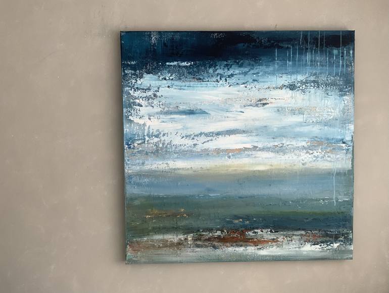 Original Abstract Landscape Painting by Hennie van de Lande