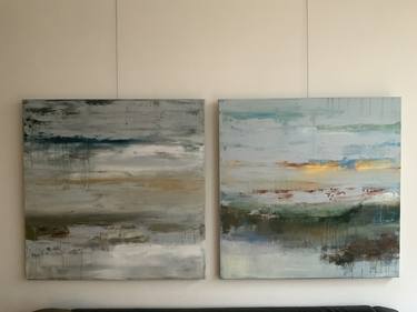 Original Abstract Expressionism Abstract Paintings by Hennie van de Lande