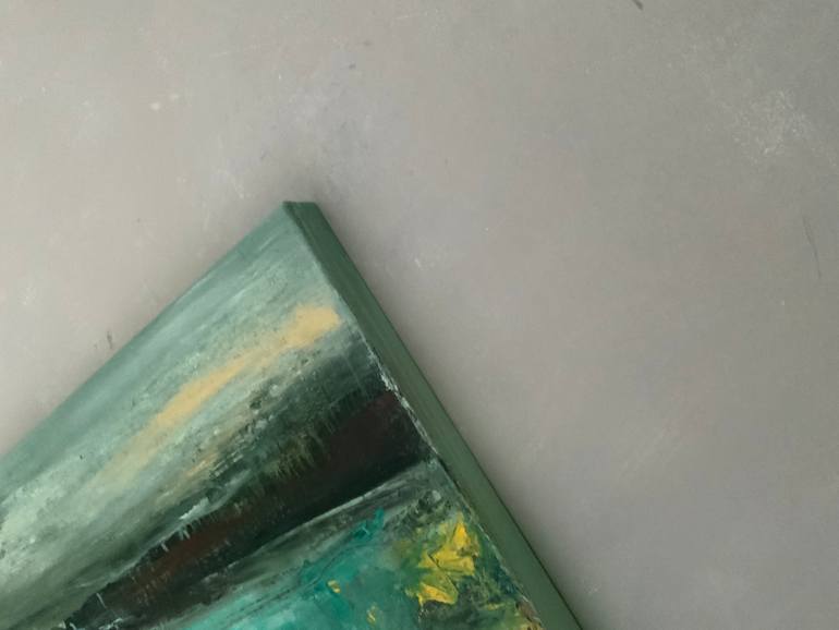 Original Abstract Landscape Painting by Hennie Van De Lande