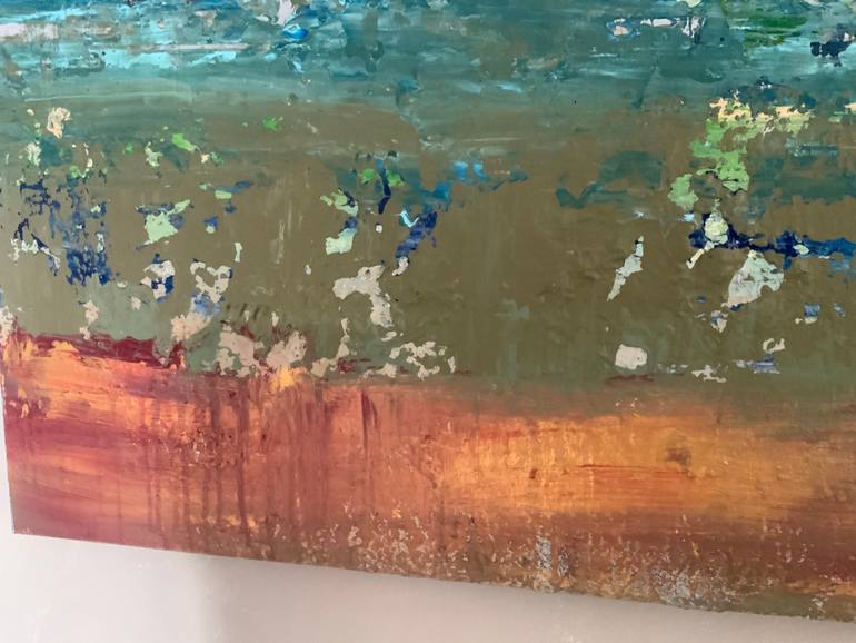 Original Abstract Expressionism Abstract Painting by Hennie Van De Lande