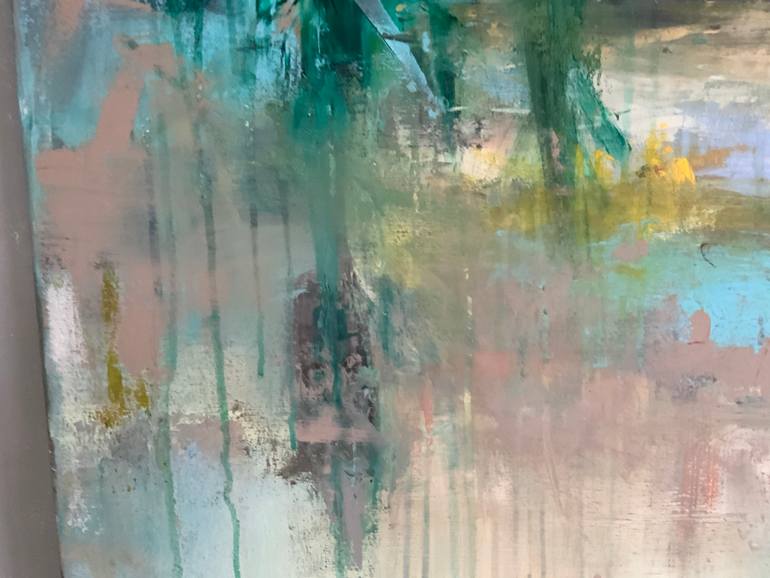 Original Abstract Expressionism Abstract Painting by Hennie Van De Lande