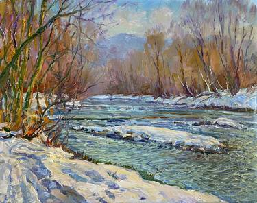 Original Impressionism Landscape Painting by Aleksandr Dubrovskyy