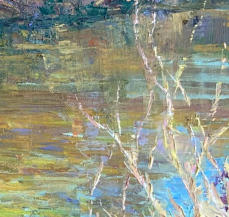 Original Art Deco Floral Painting by Aleksandr Dubrovskyy