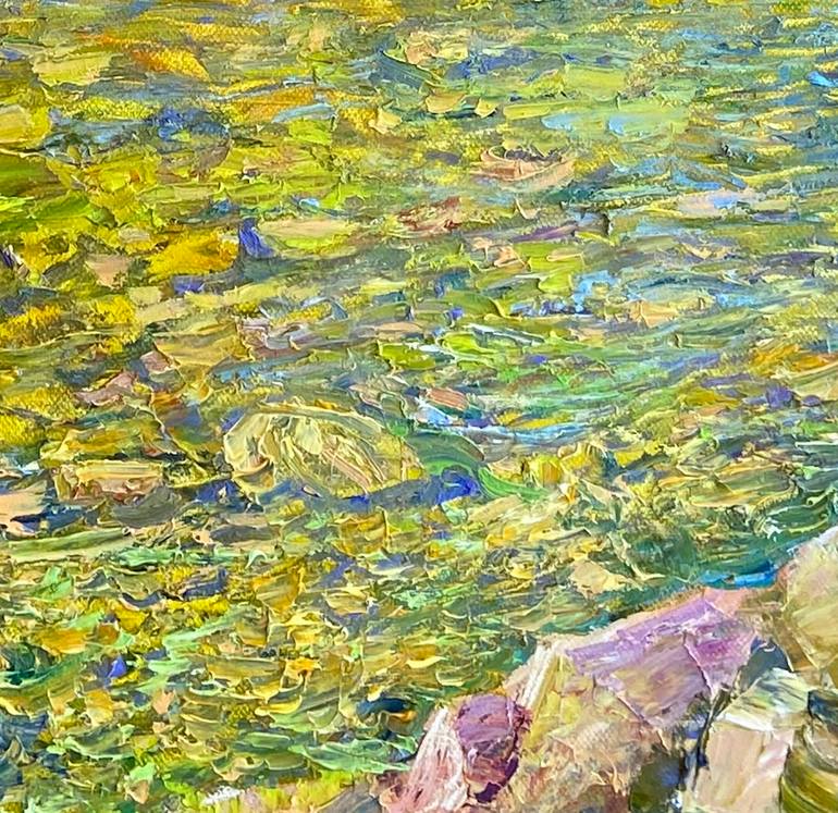 Original Art Deco Floral Painting by Aleksandr Dubrovskyy