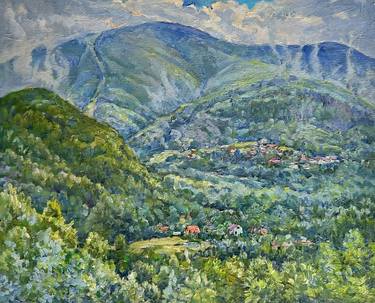 Original Impressionism Landscape Painting by Aleksandr Dubrovskyy