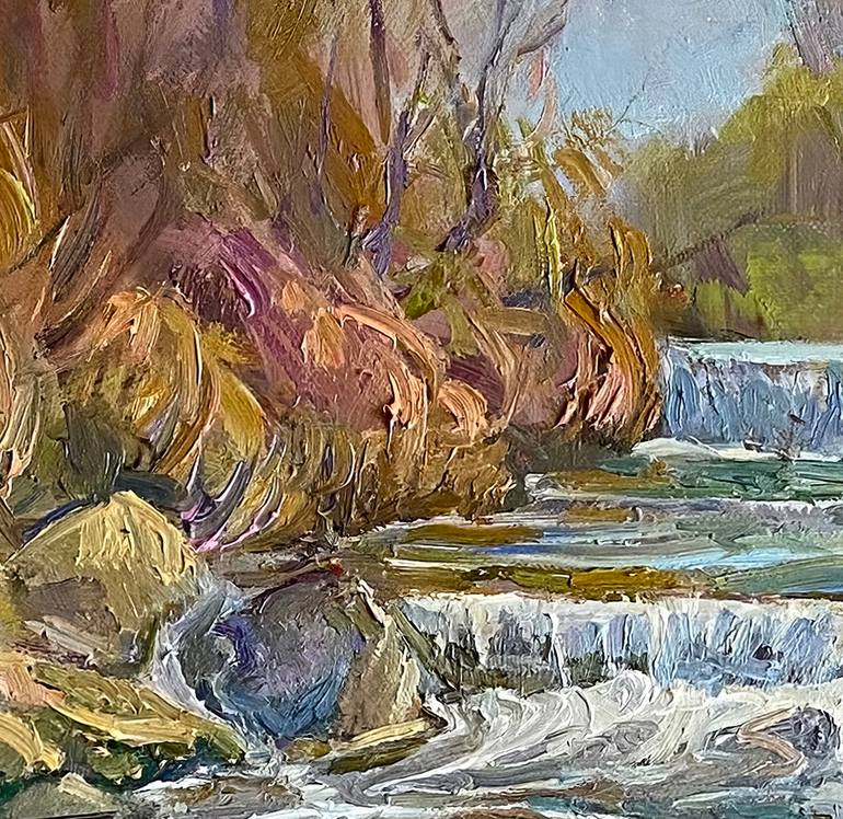 Original Impressionism Nature Painting by Aleksandr Dubrovskyy