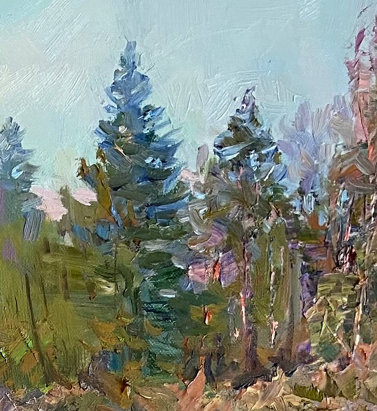 Original Impressionism Nature Painting by Aleksandr Dubrovskyy
