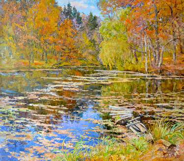 Print of Impressionism Seasons Paintings by Aleksandr Dubrovskyy