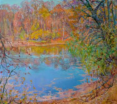 Print of Impressionism Seasons Paintings by Aleksandr Dubrovskyy