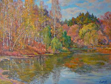 Print of Impressionism Seasons Paintings by Aleksandr Dubrovskyy