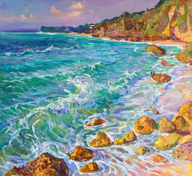 Print of Impressionism Seascape Paintings by Aleksandr Dubrovskyy