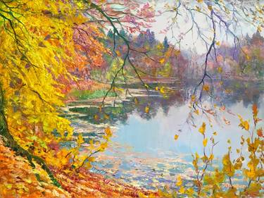 Print of Impressionism Tree Paintings by Aleksandr Dubrovskyy