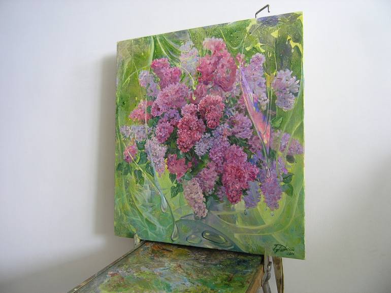 Original Abstract Expressionism Fantasy Painting by Aleksandr Dubrovskyy
