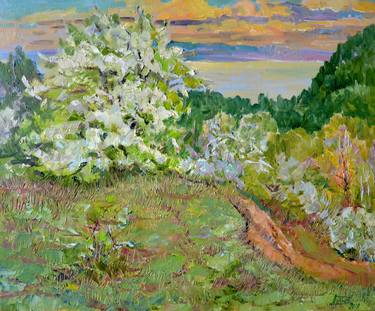 Print of Impressionism Tree Paintings by Aleksandr Dubrovskyy