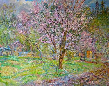 Print of Impressionism Tree Paintings by Aleksandr Dubrovskyy