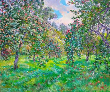 Print of Impressionism Garden Paintings by Aleksandr Dubrovskyy
