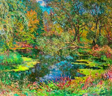 Print of Impressionism Seasons Paintings by Aleksandr Dubrovskyy