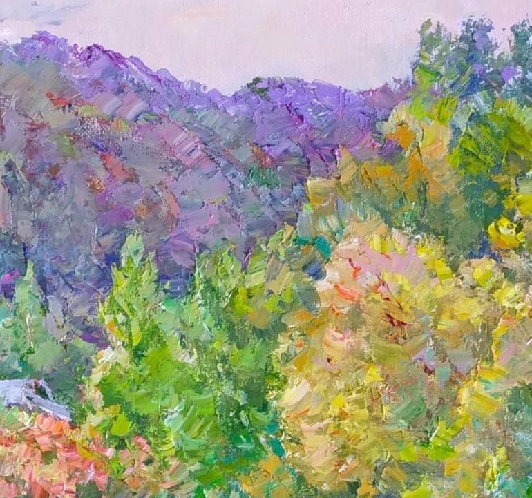 Original Impressionism Floral Painting by Aleksandr Dubrovskyy