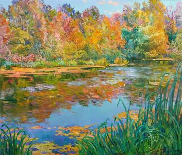 Print of Impressionism Seasons Paintings by Aleksandr Dubrovskyy