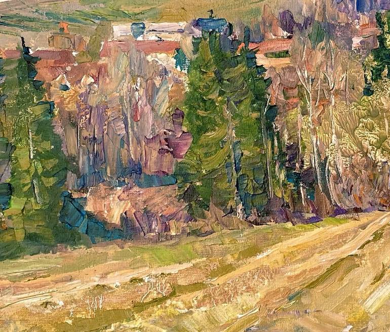 Original Expressionism Landscape Painting by Aleksandr Dubrovskyy