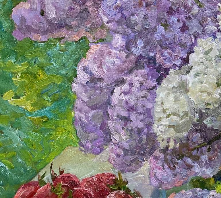 Original Impressionism Still Life Painting by Aleksandr Dubrovskyy