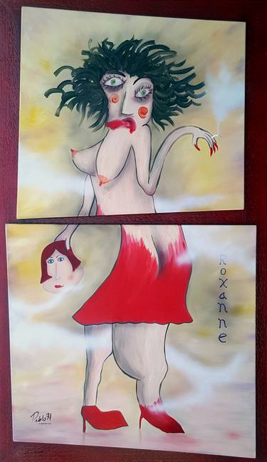 Original Expressionism Erotic Paintings by Pablo H