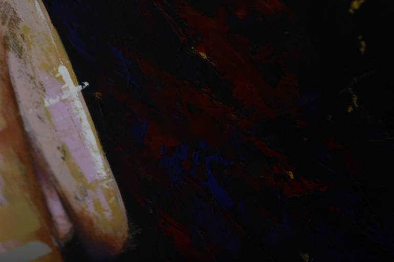 Original Abstract Expressionism Nude Painting by Amirou Diallo