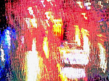 Original Abstract Expressionism Cities Mixed Media by Mica Hubertus Mick
