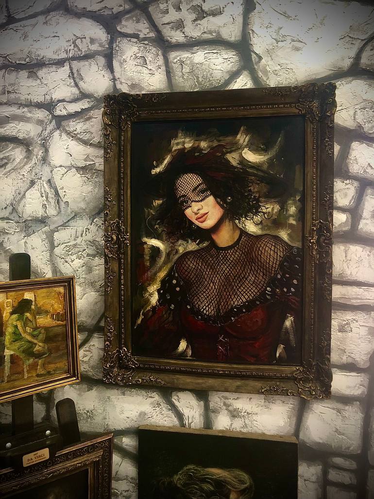 Original Classicism Women Painting by Mher Evoyan