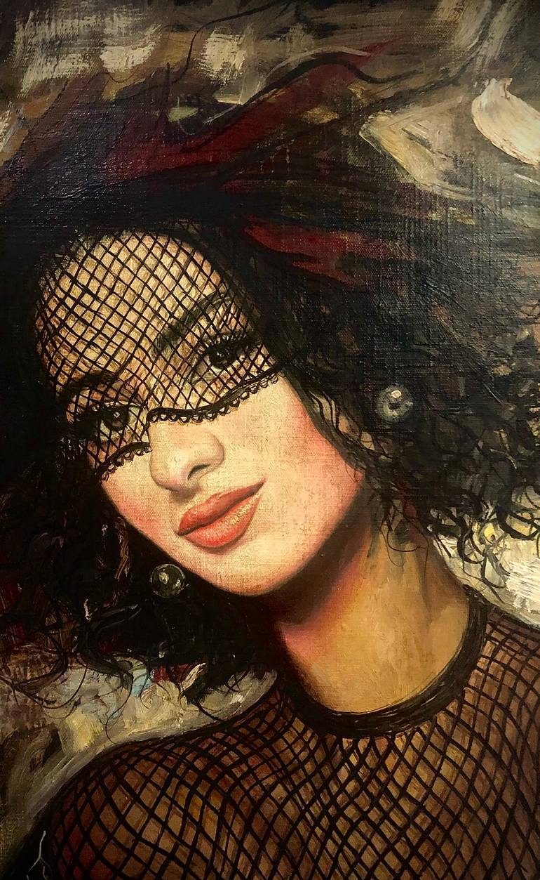Original Classicism Women Painting by Mher Evoyan