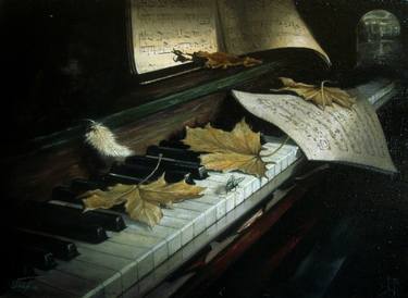 Print of Figurative Music Paintings by Mher Evoyan