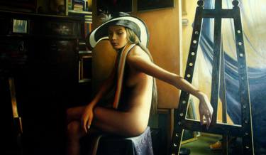Original Figurative Nude Paintings by Mher Evoyan