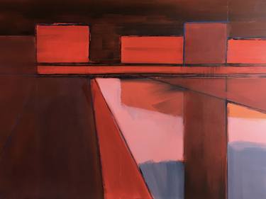 Print of Abstract Expressionism Architecture Paintings by steven heffer