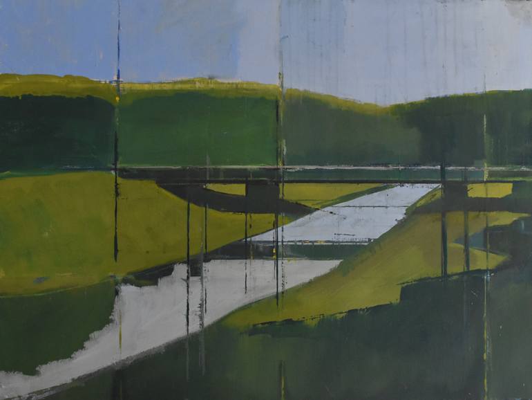 Original Abstract Expressionism Landscape Painting by Steven Heffer