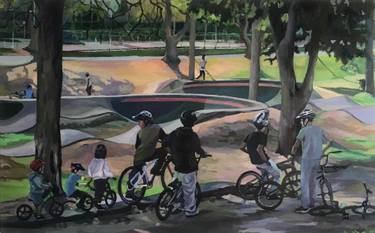 Original Expressionism Children Paintings by Motoko Kamada