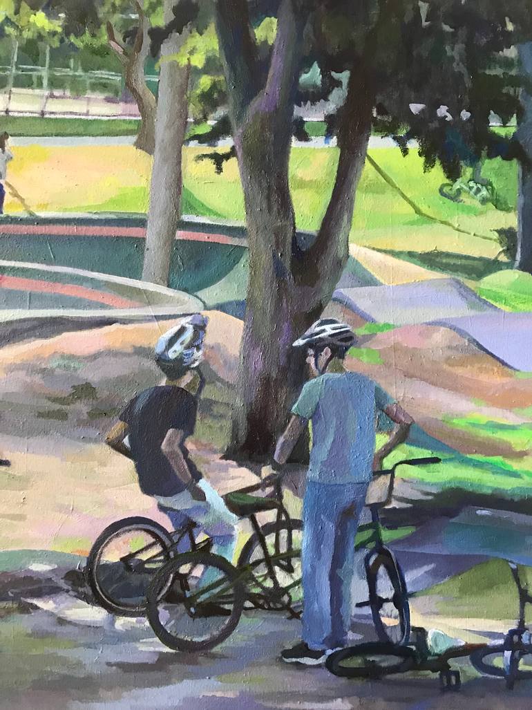 Original Expressionism Children Painting by Motoko Kamada