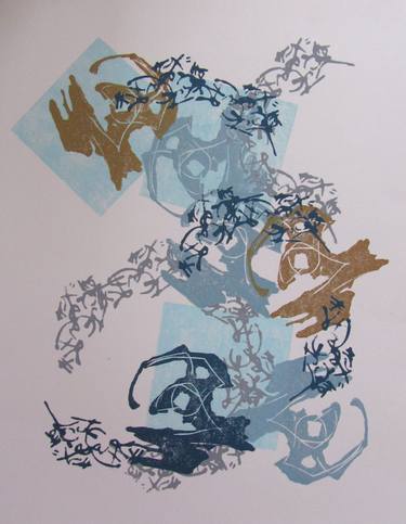 Print of Abstract Printmaking by motoko kamada