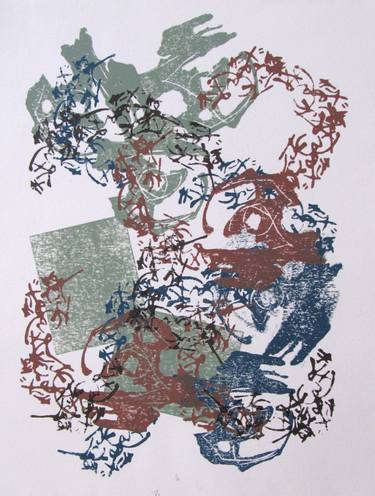 Original Abstract Printmaking by motoko kamada