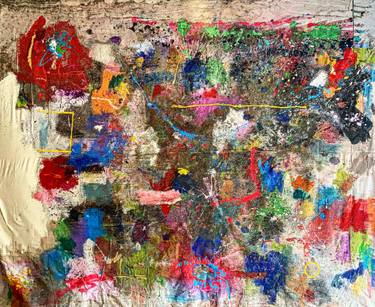 Original Abstract Expressionism Abstract Painting by Eddie Love
