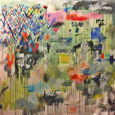 Print of Abstract Expressionism Garden Paintings by Eddie Love