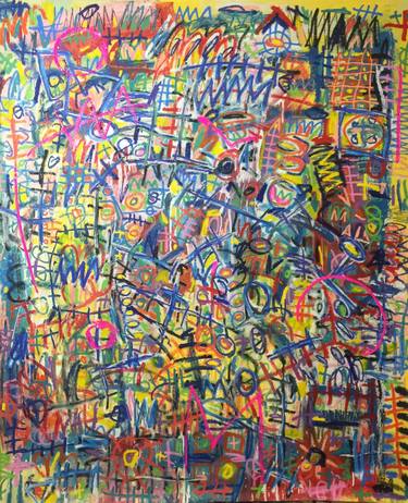 Original Abstract Expressionism Abstract Paintings by Eddie Love