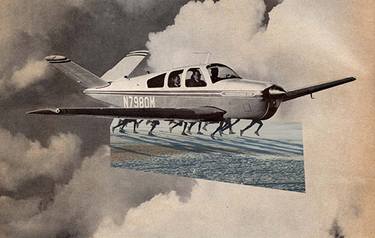 Print of Aeroplane Collage by Adrian Jugaru